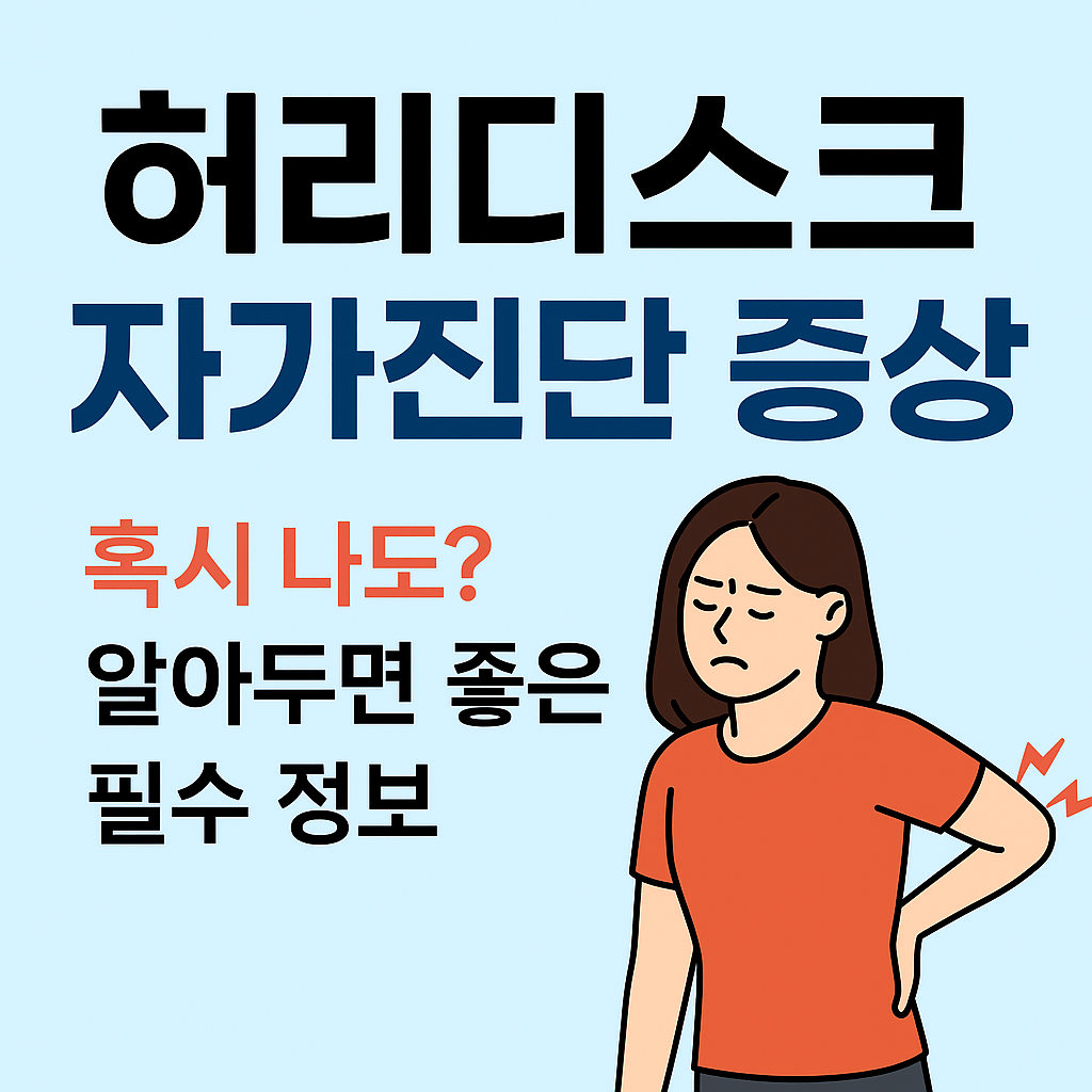 허리디스크 자가진단