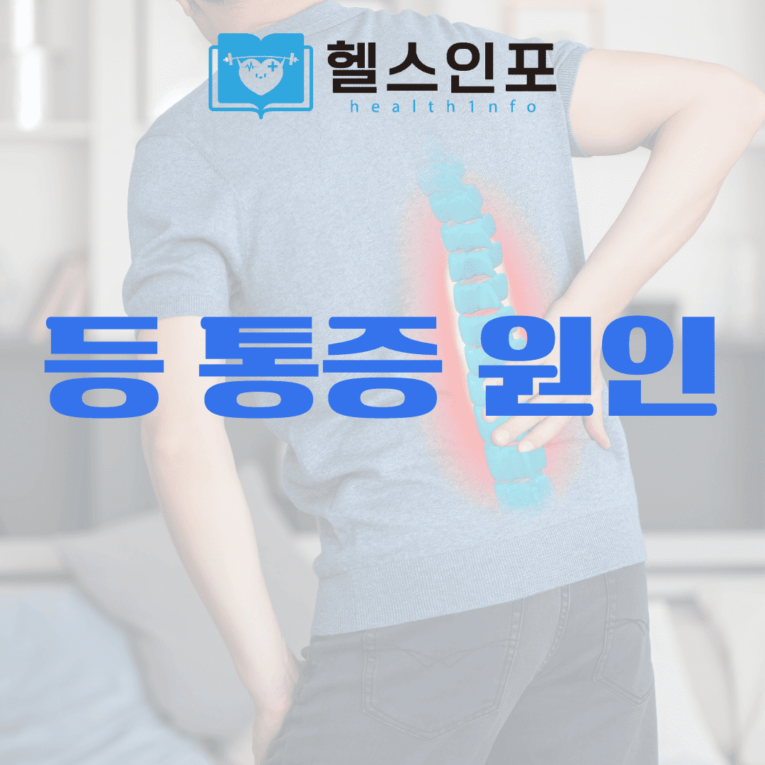 등 통증 원인