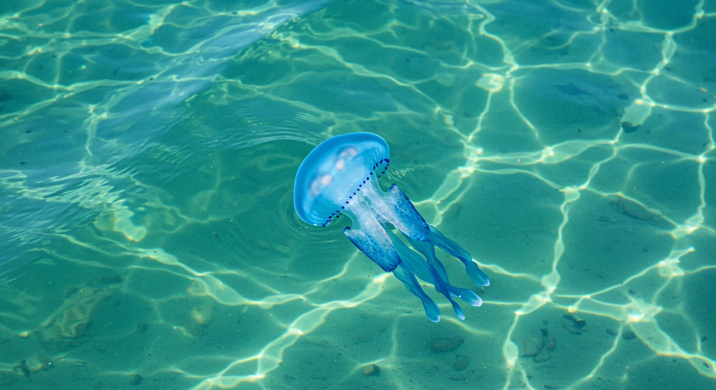 푸른우산관해파리는 어디에서 살고 있을까요?