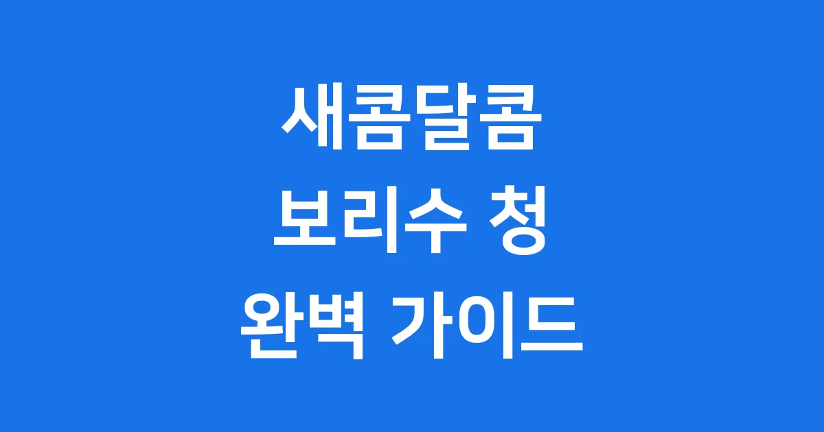 새콤달콤 보리수 청 만드는법 건강 효능과 주의사항