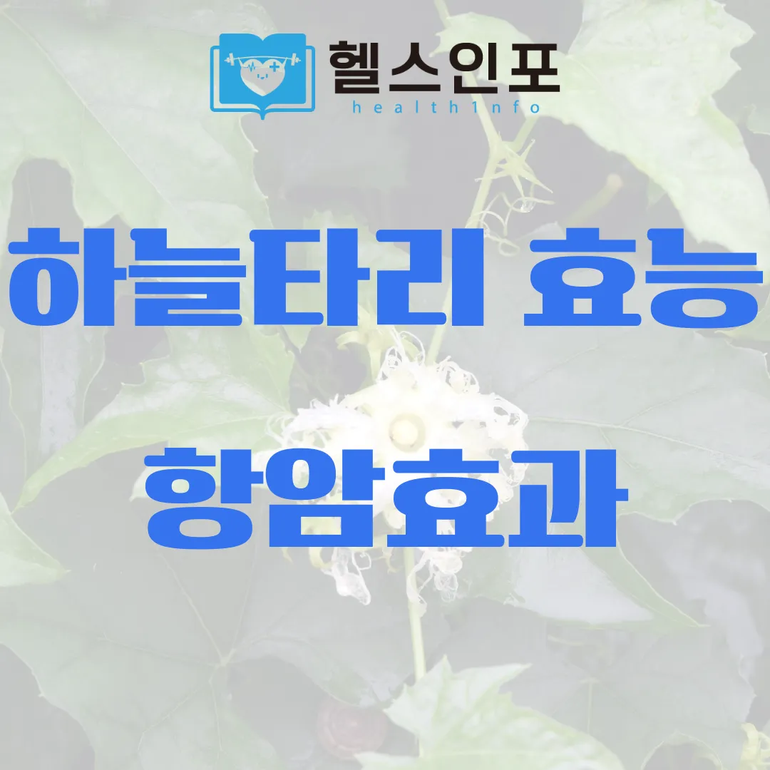 하늘타리 효능 항암효과
