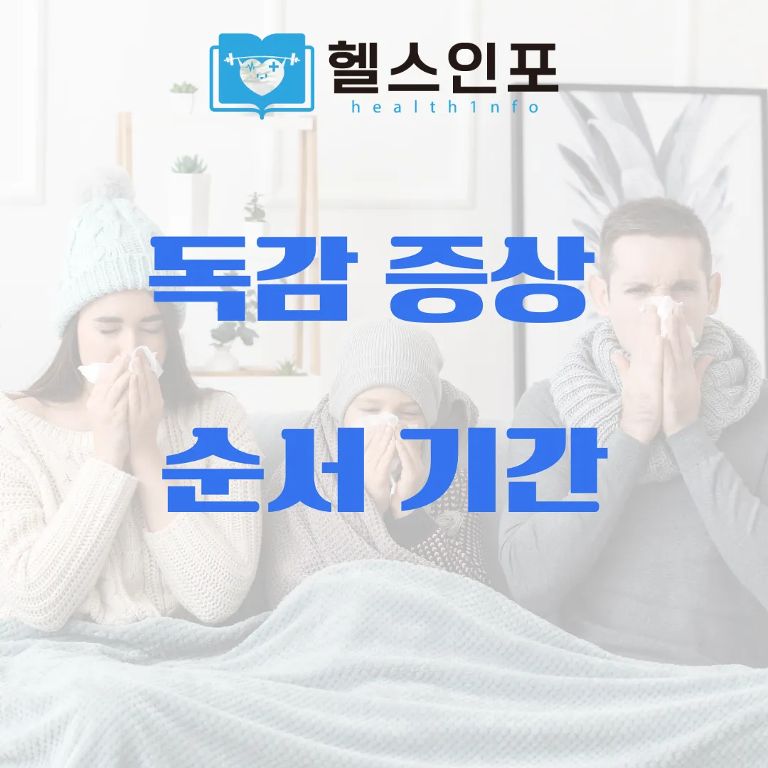 독감 증상 순서 기간