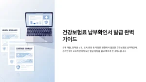 건강보험료 납부확인서 발급 방법