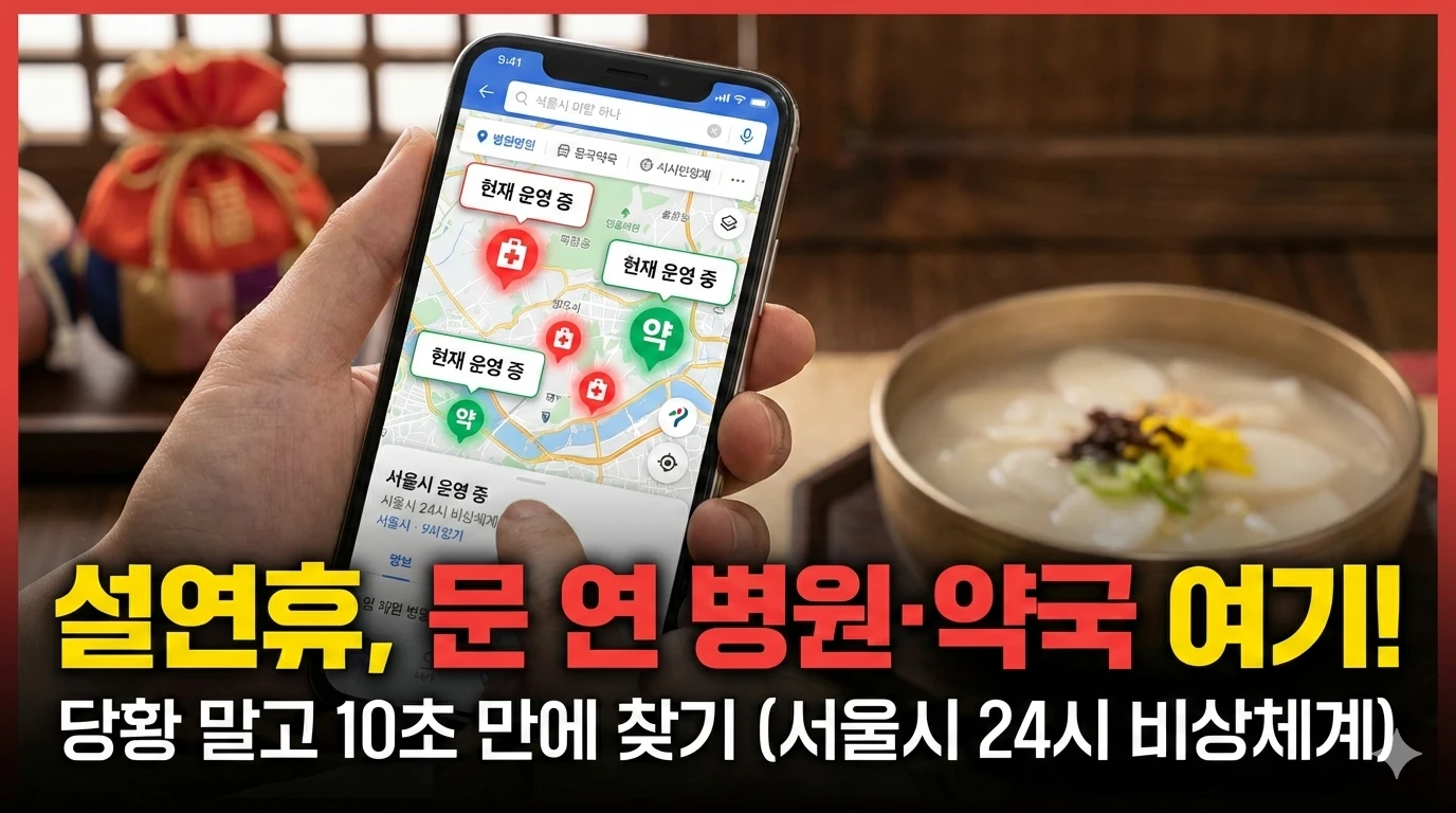 설연휴 병원 약국 찾기