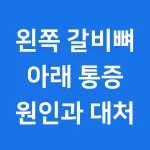 왼쪽갈비뼈밑통증