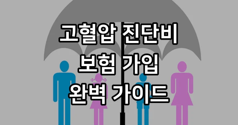 고혈압 진단비 보험