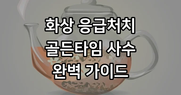 화상 응급처치